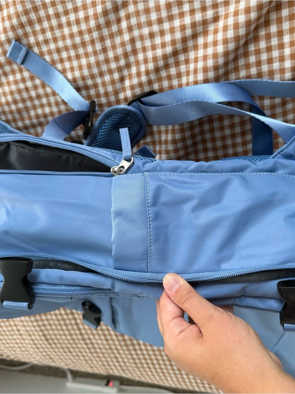 Blue Travel Backpack - Personal Item